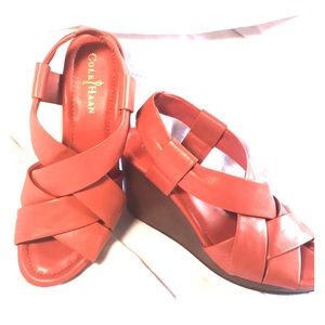 Cole Haan wedge sandals with Nike heels